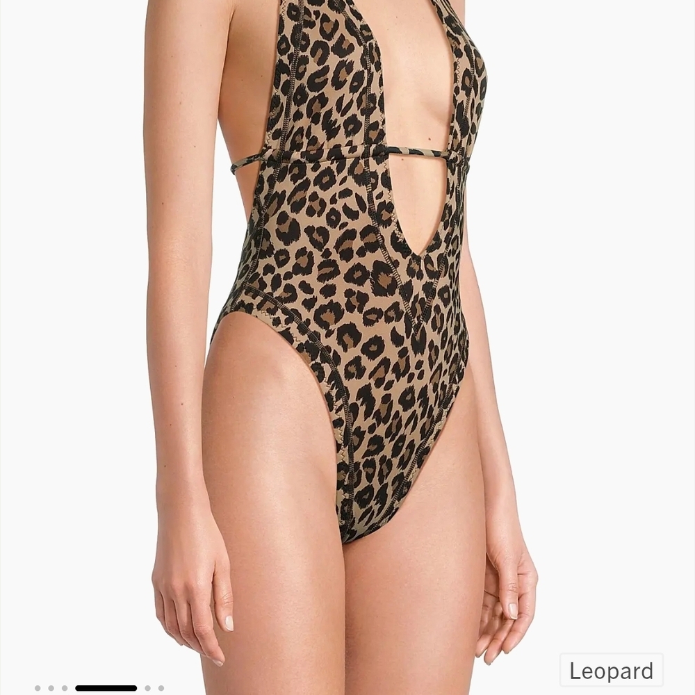 GIGI C Leopard Print One Piece Swimsuit